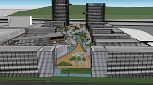 3D Modern City Block -A3