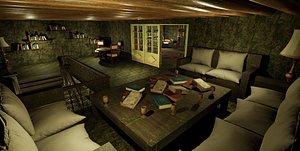 Vintage Three Rooms House 3D