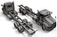 t440 cab chassis truck 3D