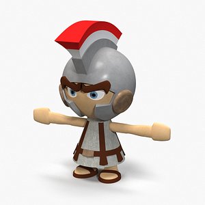 cartoon toon legionary 3D model