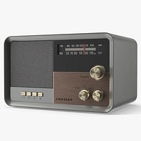 Crosley Tribute Retro AM FM Radio Gray