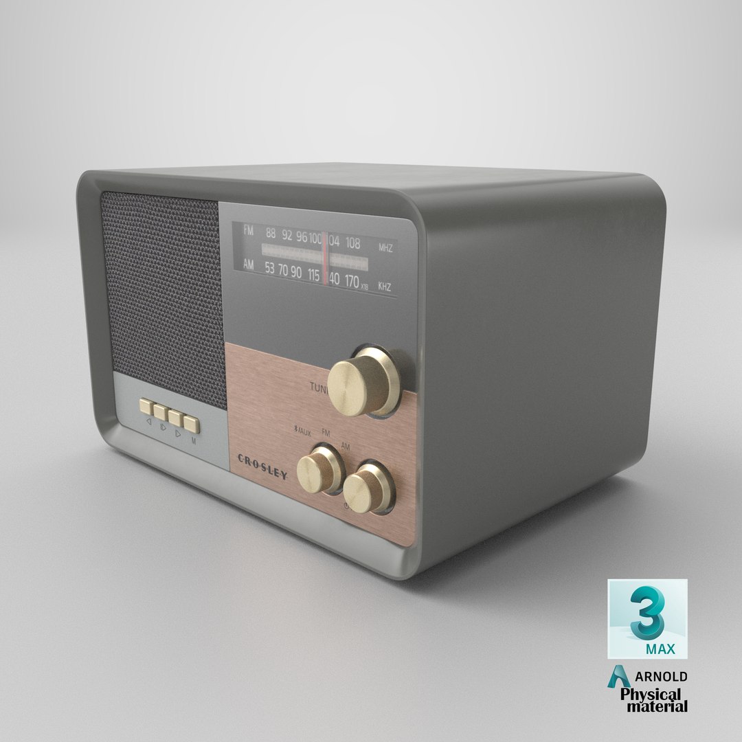 Crosley Tribute Retro AM FM Radio Gray model https://p.turbosquid.com/ts-thumb/GB/qYUD8o/Ya/stemcell_max_physical_render/png/1782763498/1920x1080/fit_q87/47ab17147a65f887f2269416f5045861e1f01cb8/stemcell_max_physical_render.jpg