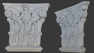 Corinthian Capital Fragment 3D Scan model