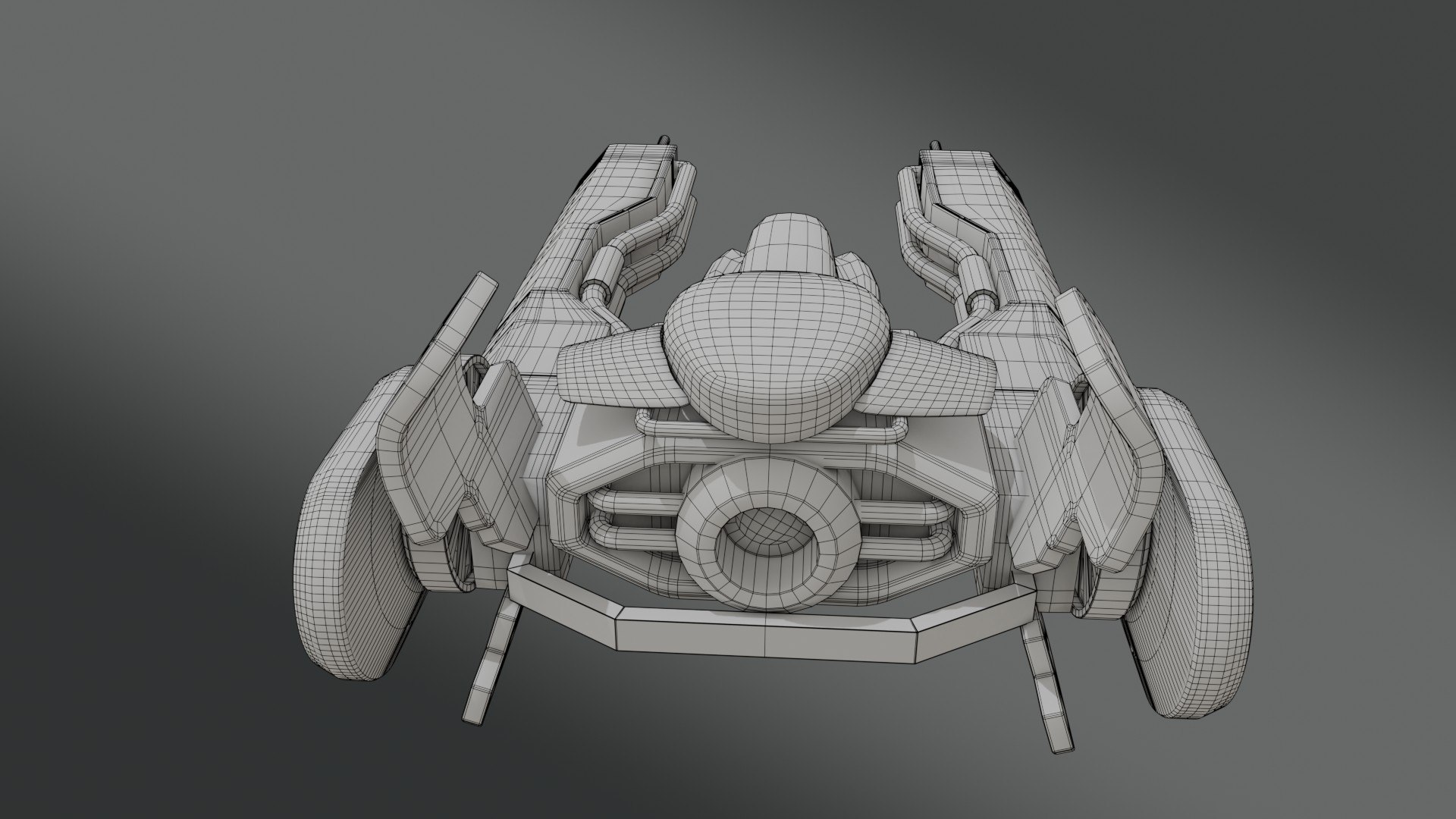 Sci-Fi Fighter Jet - Low poly - Game Ready 3D model https://p.turbosquid.com/ts-thumb/GB/ta7Sfc/DZ/wire_0011/jpg/1765971844/1920x1080/fit_q87/ef05a67f6b08427ad3a3bb189fceb222ada517cd/wire_0011.jpg