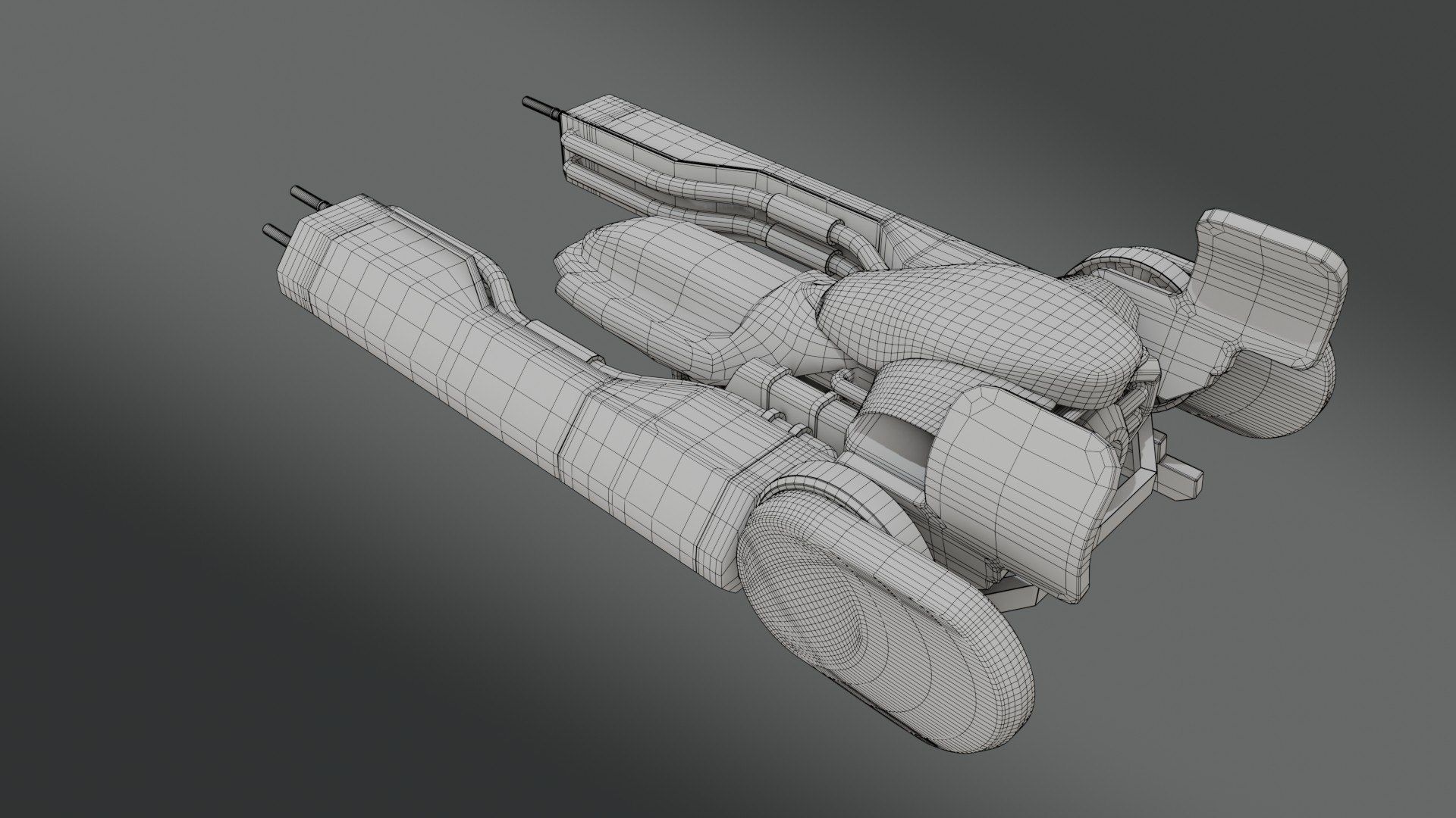 Sci-Fi Fighter Jet - Low poly - Game Ready 3D model https://p.turbosquid.com/ts-thumb/GB/ta7Sfc/ck/wire_0004/jpg/1765971835/1920x1080/fit_q87/8b9e663435384e16d4b17638754929e1e3dfdee3/wire_0004.jpg