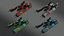 Aereo da caccia fantascientifico - Low poly - Game Ready