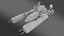Aereo da caccia fantascientifico - Low poly - Game Ready
