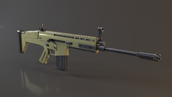 modelo 3d Scar Gun 3D model - 3Ds Max 2018 - TurboSquid 2057102