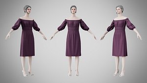 Dress 16 Grape model