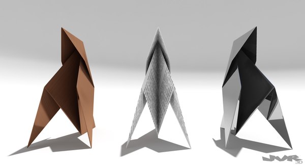 modelo 3d Pájaro de papel - TurboSquid 1489640