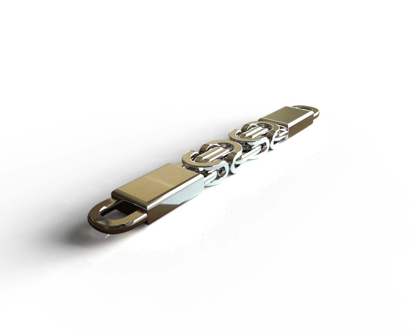 3D Chainlink Printable Necklace Chain - TurboSquid 1355792