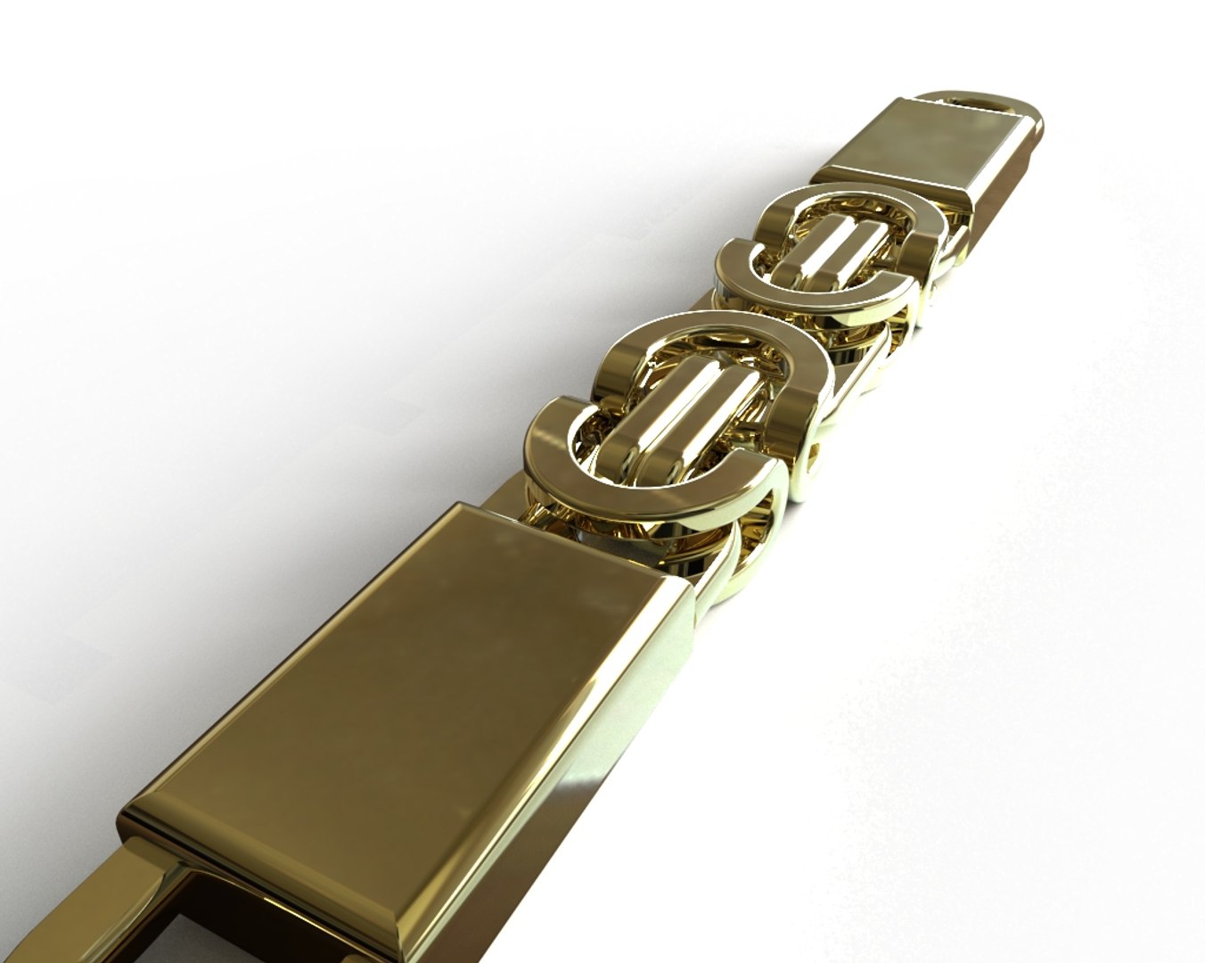 3D Chainlink Printable Necklace Chain - TurboSquid 1355792