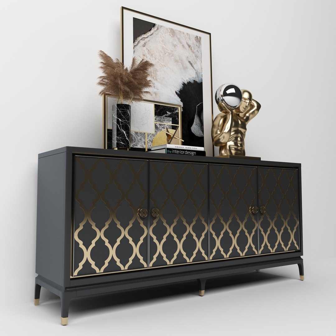 Console buffet 3D model - TurboSquid 1974295