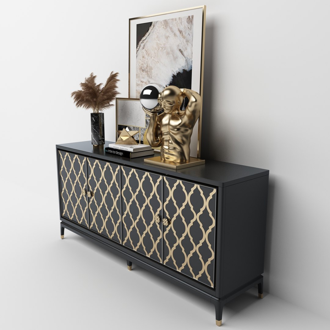 Console buffet 3D model - TurboSquid 1974295