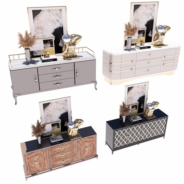 Collection Console Table 3D Models for Download | TurboSquid