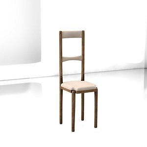 standard wood chair 3D model