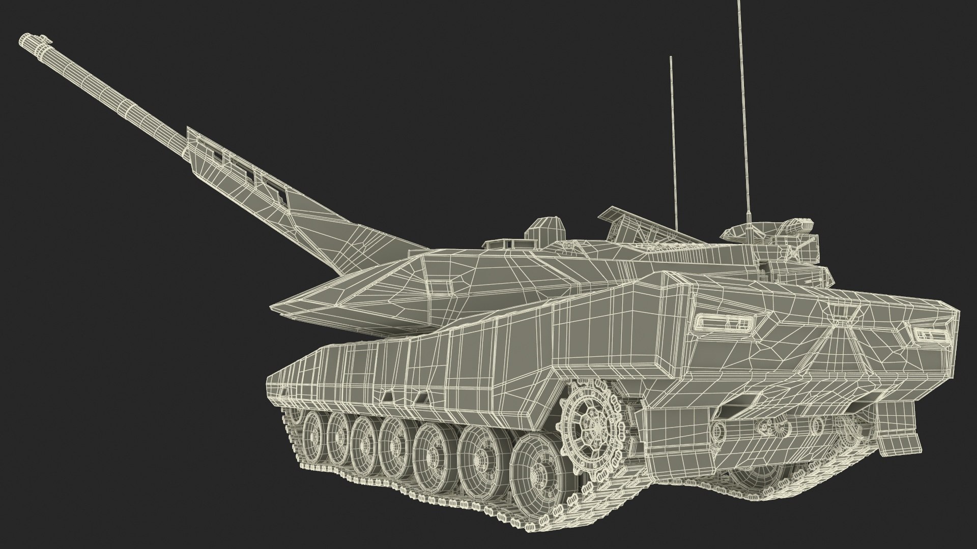 3D Rheinmetall Panther KF51 MBT Rigged Model - TurboSquid 2202517
