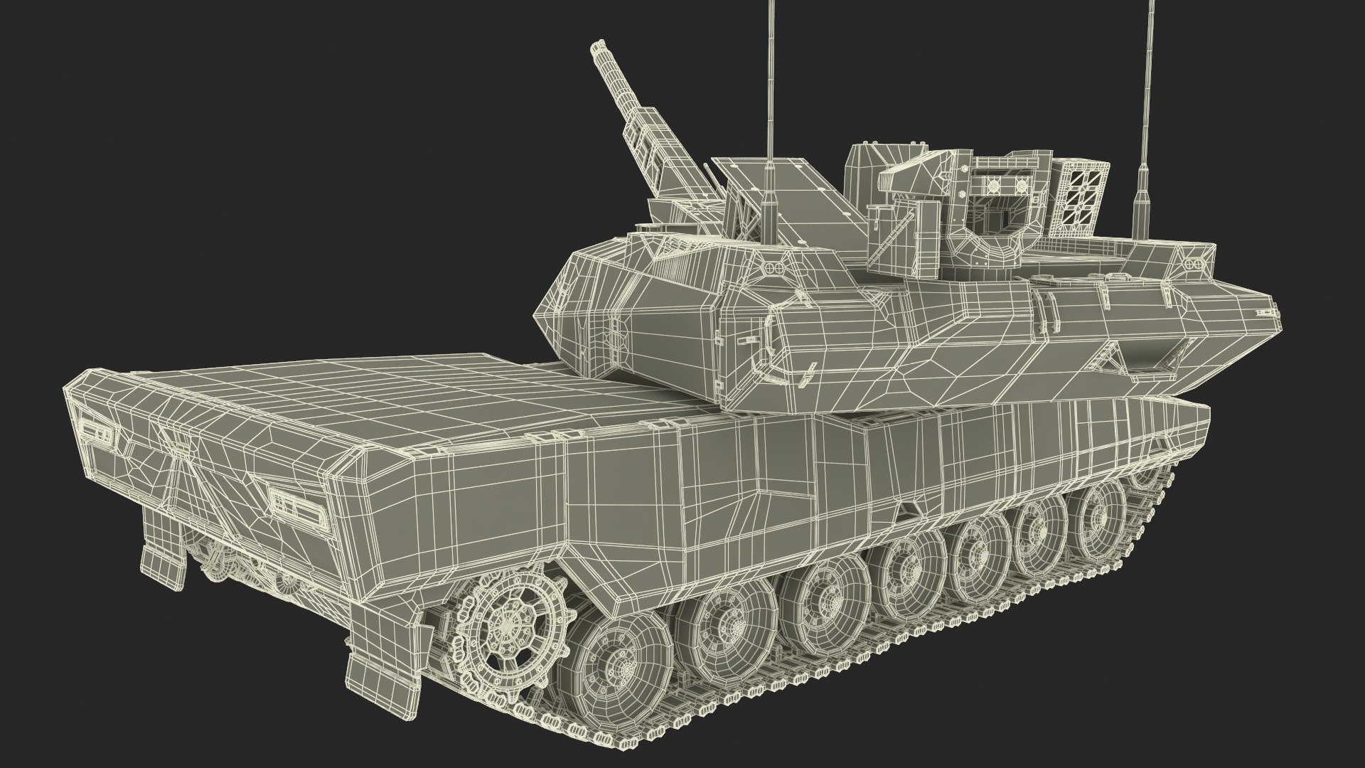 3D Rheinmetall Panther KF51 MBT Rigged Model - TurboSquid 2202517