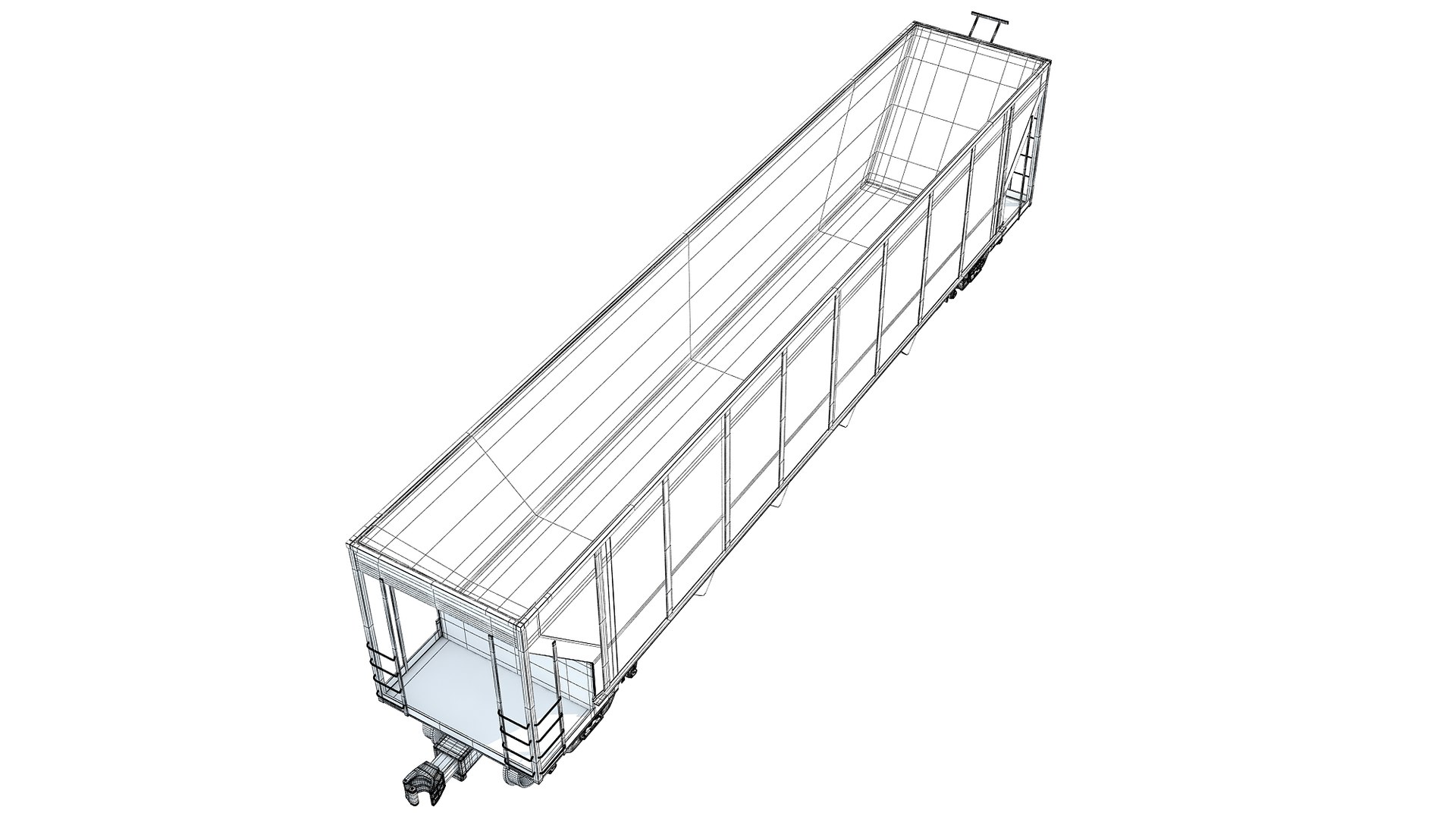 3D Model Railroad Hopper Car TurboSquid 1530697