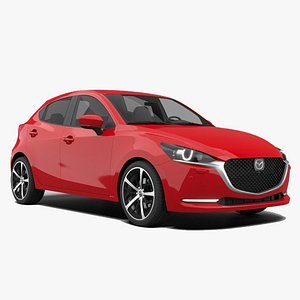 3D Mazda 2 Compact Hatchback model
