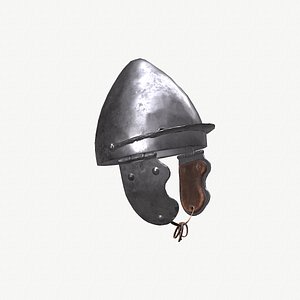 Ancient Helmet Boe 3D Model Game Ready PBR Low Poly model