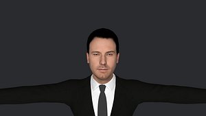 Ben Affleck Hyper Realistic Full Body Fully Rigged 3D Character