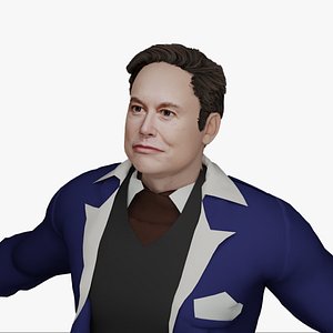 3D Elon Musk Rigged