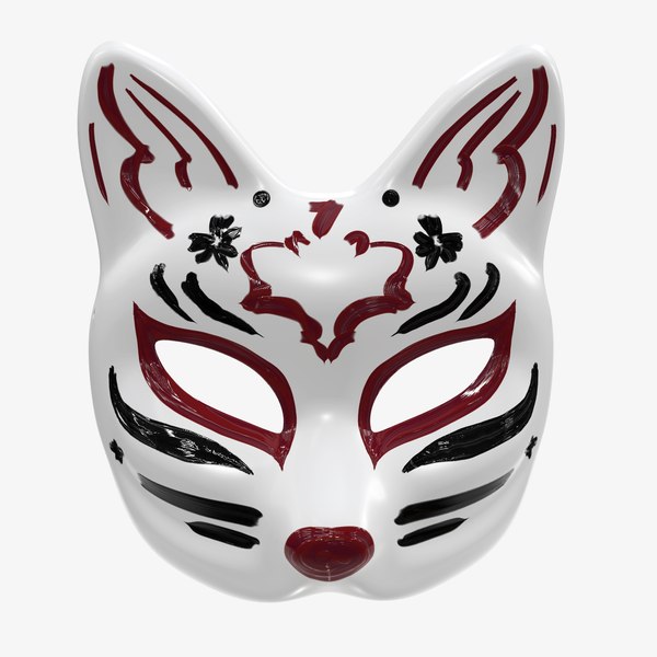 half face kitsune model