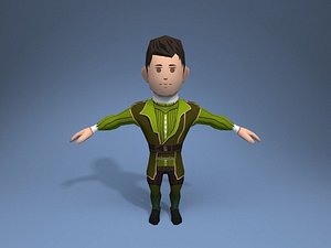 nobleman character ar 3D model