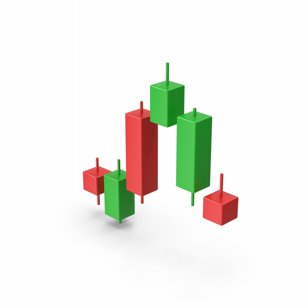 Colorful Candlestick Chart 3D Model - TurboSquid 2489813