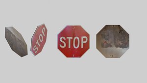 Stop Sign 3D