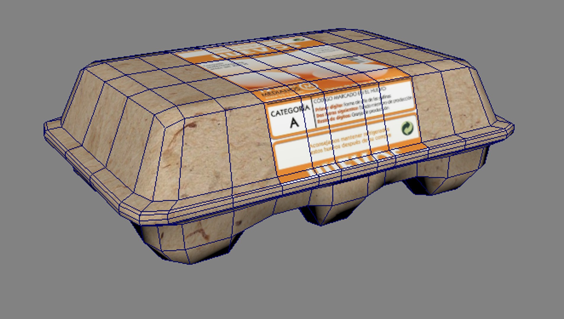 3D Egg Carton Package Model TurboSquid 1621027