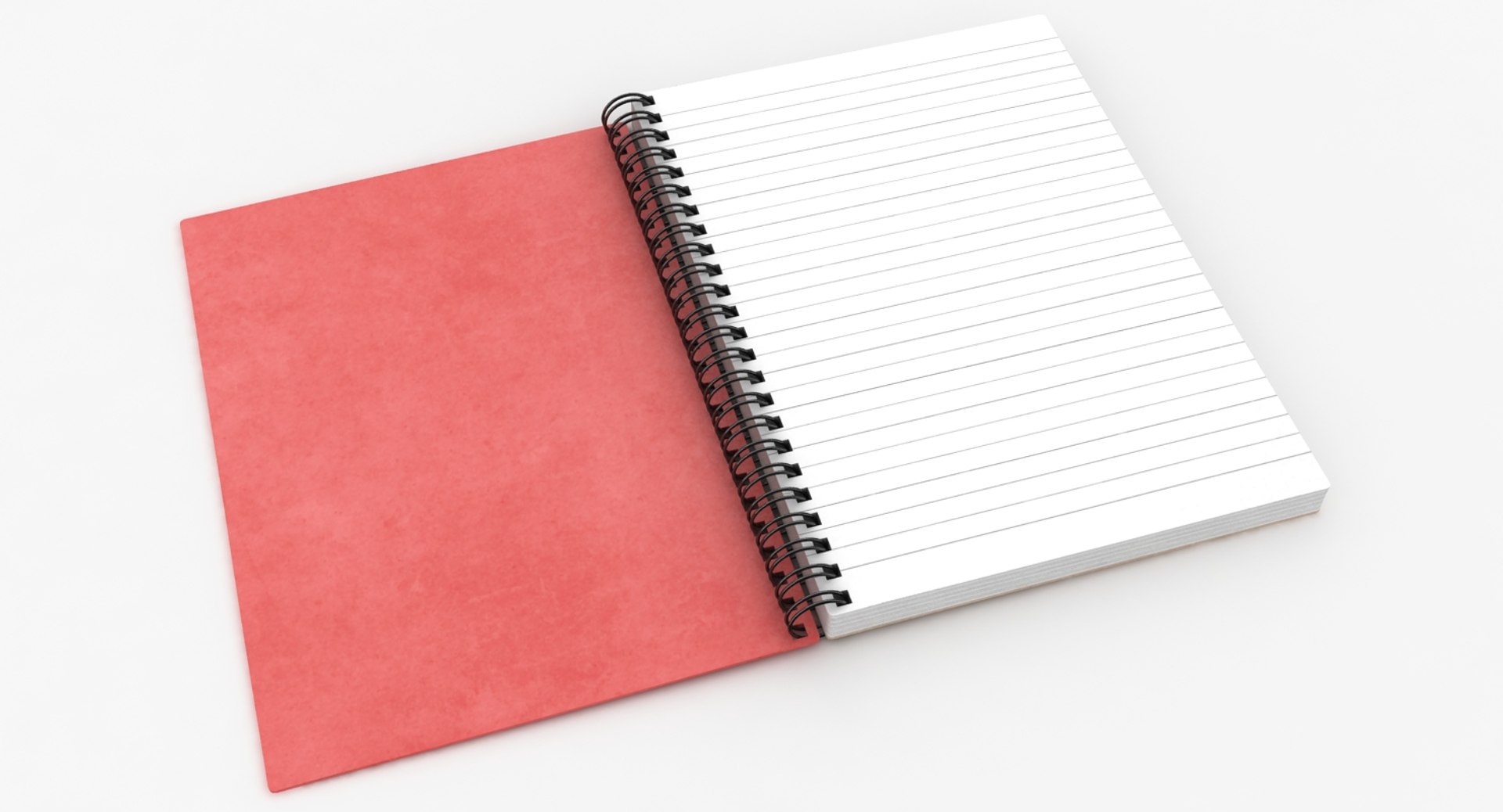 3D realistic open notebook - TurboSquid 1165842