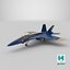 3D Blue Angels F18 Super Hornet SC model