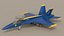3D Blue Angels F18 Super Hornet SC model
