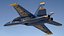 3D Blue Angels F18 Super Hornet SC model