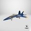 3D Blue Angels F18 Super Hornet SC model