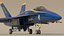 3D Blue Angels F18 Super Hornet SC model