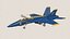 3D Blue Angels F18 Super Hornet SC model