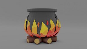 3D model cauldron