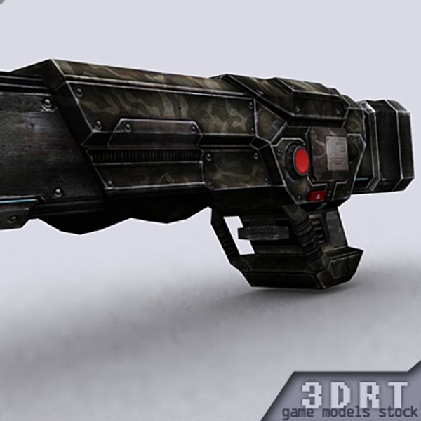 sci-fi firearms 3d model