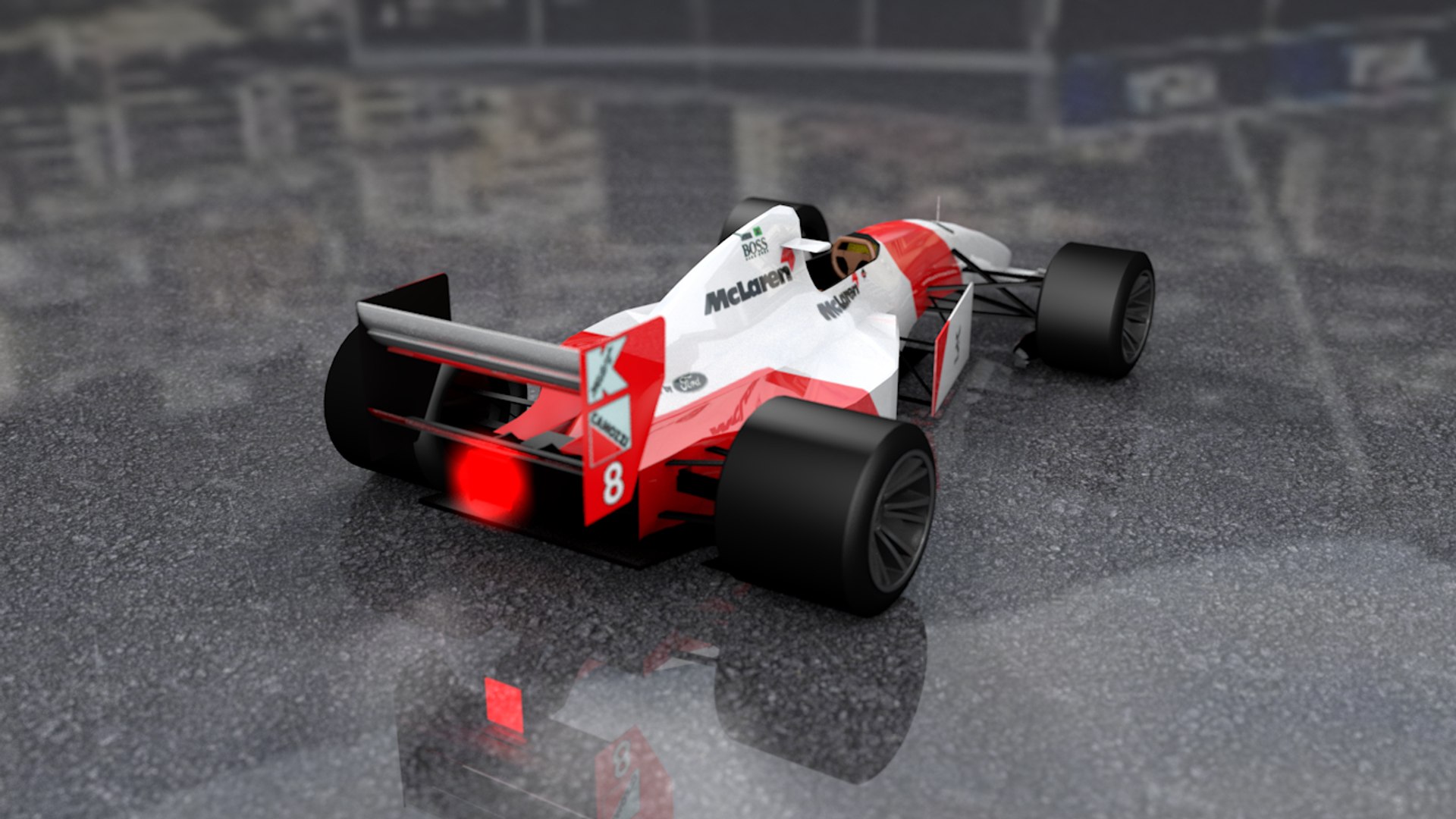 F1 Mclaren Senna Race Car 3D Model - TurboSquid 1414018