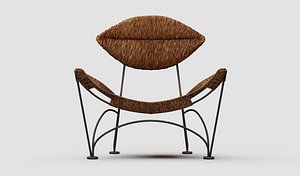 Tom dixon hemp rope&amp;metal armchair