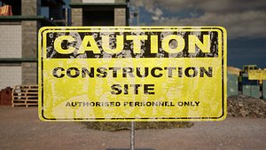 Construction site 3D model