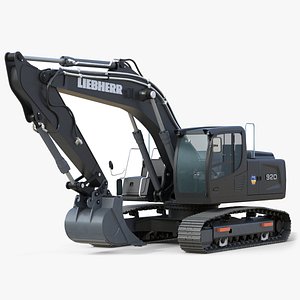 Liebherr Crawler Excavator R920 3D model