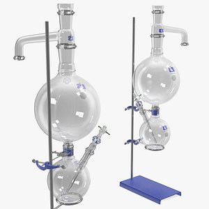 3D lab stand flask