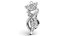 Gold Fish Pendant diamond