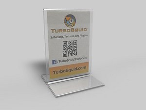 tabletop clear signs c4d free
