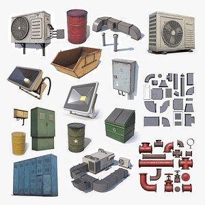 Architecture Props Low Poly Collection