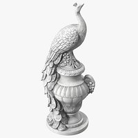 Peacock Statue Marble